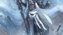 Snow Mountains Swords axe artwork four horsemen theDurrrrian 