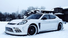 Snow Porsche Panamera Panamera Turbo