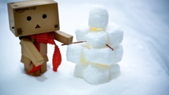 Snow red white Snowmen