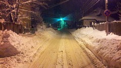 Snow roads winter roads