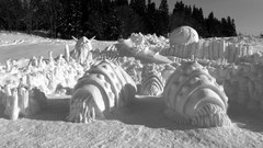 Snow sculptures Nausicaa of