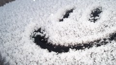 Snow smiley smiley face