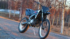 Snow spring moped sweden Derbi mc motorbikes Rieju MRX