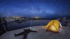 Snow Stars Explorer Antarctica tents skyscapes