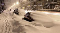 Snow streets cars street