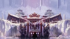 Snow Temples artwork fantasy art Chenbo