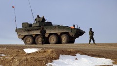 Snow War soldiers patrol tanks infantry NATO Afghanistan apc 