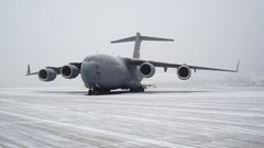 Snow winter Aircraft military aviation Boeing air force 