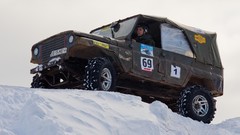 Snow winter cars UAZ Russians russian cars