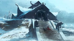 Snow winter fantasy art PeteAmachree