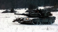 Snow winter fire War cold white ice track Army fight armor 