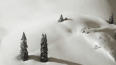 Snow winter House covered