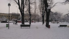 Snow winter Italy Milano Milan city