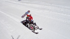 Snow winter snowmobile Red Bull The Art Of Flight