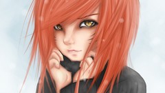 Snow woman Anime anime girls whiskers uzumaki naruto redheads 