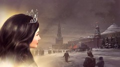 Snow woman crowns Catherine the Great