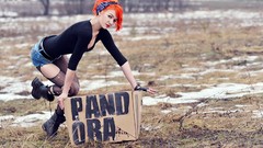 Snow woman outdoors boots unleashed pantyhose pandora red 