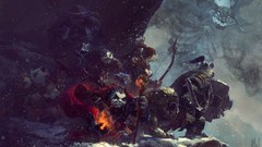 Snow world of warcraft mage artwork fantasy art pandaren quilen