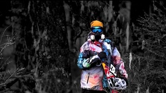 Snowboarding forests The Art Of Flight