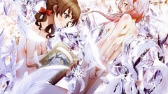 Snowflakes text Books ass feathers red eyes sitting bows pink 