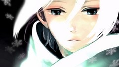 Snowflakes white hair grey eyes