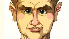 Soccer artwork character illustration Michael Owen