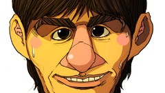 Soccer artwork mesut özil character illustration