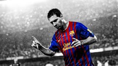 Soccer HDR Photography FC Barcelona Messi selective coloring 
