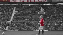 Soccer Wayne Rooney selective coloring Manchester United FC