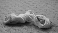 Socks dirty carpet