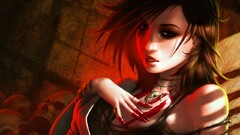 soft shading skull fantasy girl Women artwork fantasy art makeup