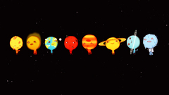Solar system planets little