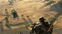 Soldiers Airborne parachute
