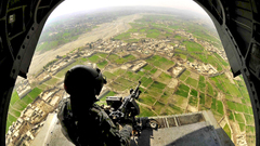 Soldiers Aircraft machine gun