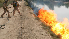 Soldiers Army flamethrower