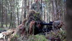 Soldiers Army snipers training