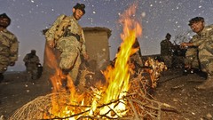 Soldiers campfire