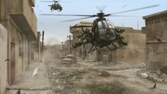 Soldiers cityscapes military Helicopters