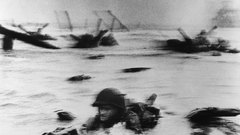 Soldiers historic World War II grayscale D-Day Robert Capa