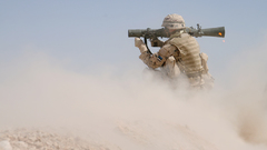 Soldiers military bazooka