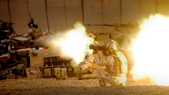 Soldiers military gunfire