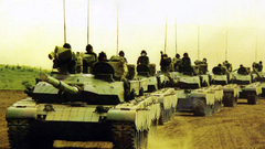 Soldiers military tanks