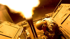 Soldiers mortar military