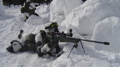 Soldiers snow snipers sniper