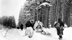 Soldiers snow War forests