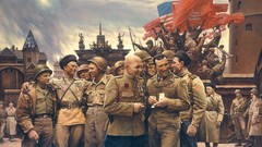 Soldiers USA artwork military art Russians