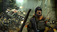 Soldiers warfare US Marines