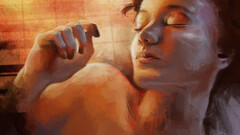 Sonia Grobelny (Artist) Women closed eyes closed mouth drawing