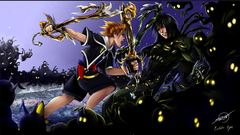 Sora vs darkness by