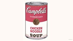 Soup paintings can pop art artwork Andy Warhol campbell